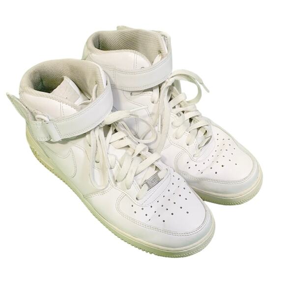 Nike Other - Nike Air Force 1 One Mid 07 Men's Size 9.5 Triple White AF1 Uptown (315123-111)